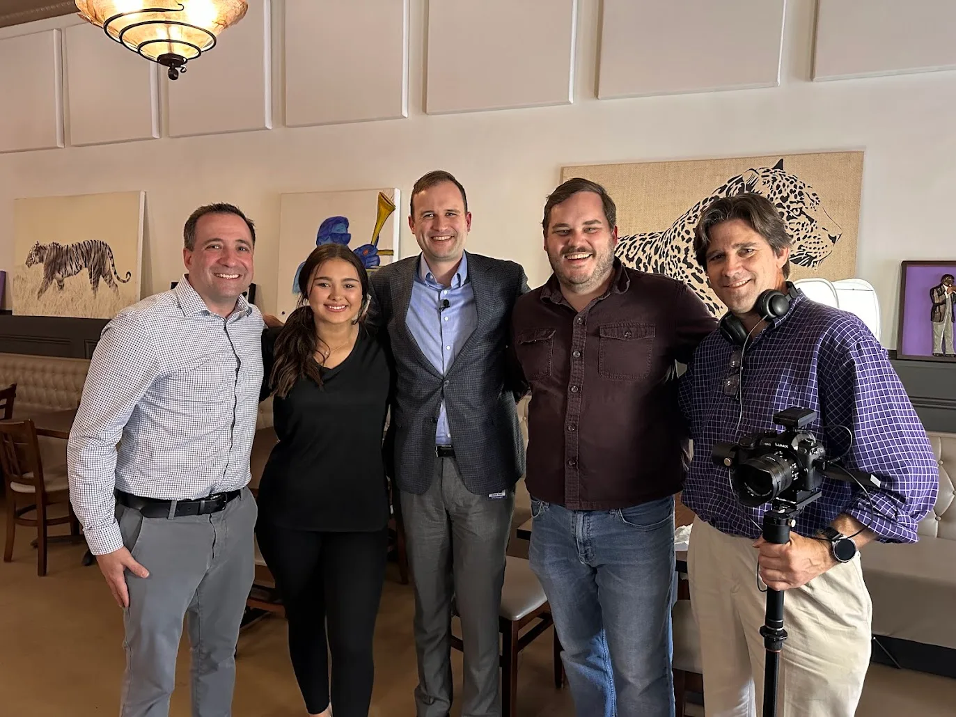 On set with the Cheraw Remote storytelling team